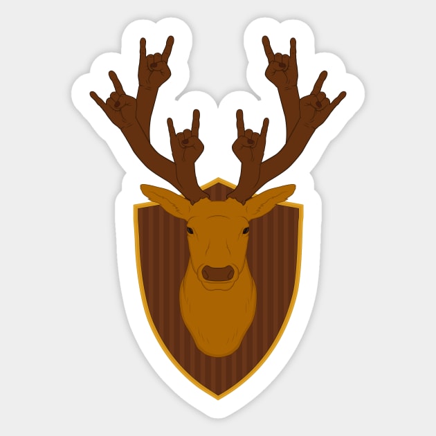 Rock Stag Sticker by Woah_Jonny